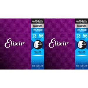 Elixir Strings 11100 Polyweb 80/20 Bronze Acoustic Guitar Strings