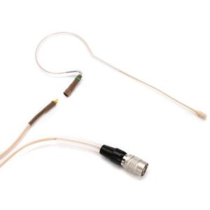 Countryman E6 Directional Earset Microphone for Speaking with 2mm Cable and  cW-style Connector for Audio-Technica Wireless - Light Beige