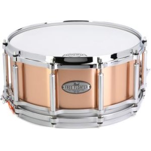 Pearl Free Floater Phosphor Bronze Snare Drum - 14 x 6.5 inch