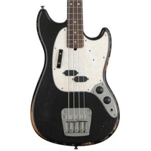 fender mustang bass jmj black