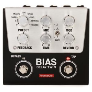 Positive Grid BIAS Delay Twin Pedal | Sweetwater