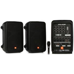 JBL EON208P Stereo PA and Dual Microphones Kit B&H Photo Video