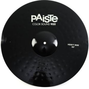 Paiste 20 inch Color Sound 900 Black Heavy Ride Cymbal | Sweetwater