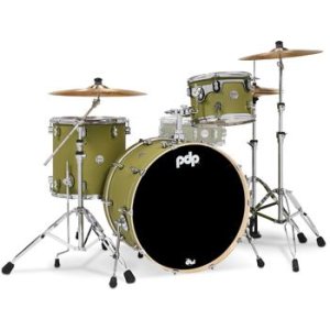 PDP Concept Maple Rock 3-piece Shell Pack - Satin Olive | Sweetwater