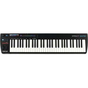 Nektar Technology IMPACT GXP88 88-Keys USB MIDI Professional DAW Controller Keyboard Bundle with Piano-Stype Sustain Pedal MIDI-MIDI Cable and Medium Keyboard/Piano Case 