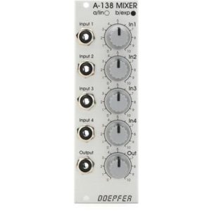Doepfer A-138a 4-channel Linear Mixer Eurorack Module - Standard