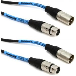 MIKIZ 6Ft XLR Cables 6 Packs Premium 3 Pins XLR Patch Cables Male to Female Balanced with Color Connectors 