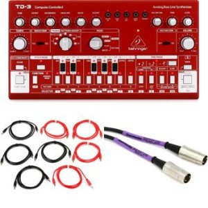 Behringer TD-3-RD Analog Bass Line Synthesizer - Red | Sweetwater