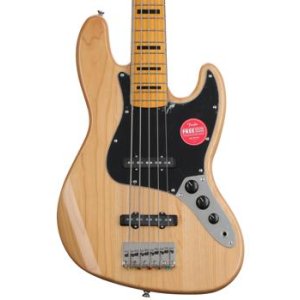 Squier Classic Vibe '70s Jazz Bass V - Natural with Maple