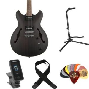 Ibanez Artcore AS53 - Transparent Black Flat | Sweetwater