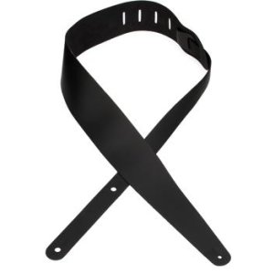 Planet Waves Classic Banjo Strap, Single-Ply Leather, Black