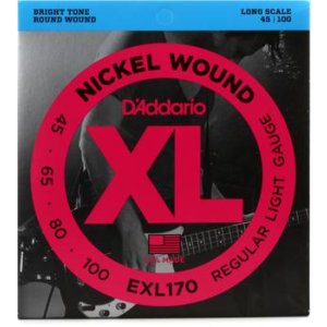D'Addario EXL165 Nickel Wound .045-105 « Corde basse électrique