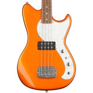 G&L Fullerton Deluxe Fallout Short Scale Bass - Tangerine | Sweetwater