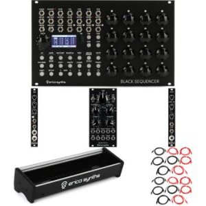 Erica Synths Black Sequencer Eurorack Sequencer Module | Sweetwater