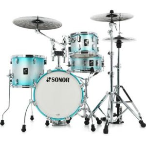 Sonor Aq2 Bop 4 Piece Shell Pack W Snare White Marine Pearl Sweetwater