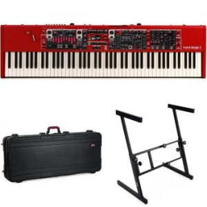 Nord Stage 3 88 with Z-Style Stand Expression Pedal Bench Headphones and Flash Drive 