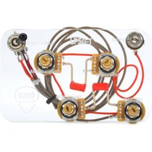 920D Custom Les Paul Wiring Harness with 3-way Switch and 4 Long