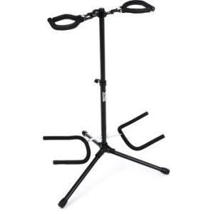 Cooperstand Pro-Tandem Double Guitar Stand - African Sapele 