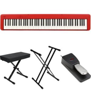 Piano Digital Casio CDPS160 Vermelho Kit Completo - Super Sonora!