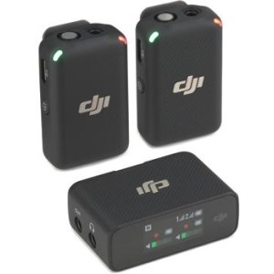 DJI Mic 2 Wireless Mic System Wireless microphone system with transmitter  and receiver at Crutchfield