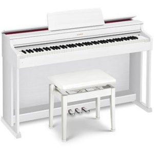 AP-470 Celviano Digital Upright with Bench - White | Sweetwater