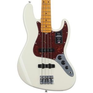 Fender American Professional Jazz Bass - Olympic White with Maple 