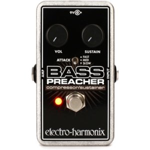 Used Electro-Harmonix Bass Preacher Bass Guitar Compressor Sustainer Pedal 