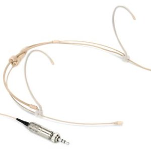 Light Beige Countryman H6OW6LLX  H6 Omnidirectional Wireless Headset Microphone for Lectrosonics Transmitters