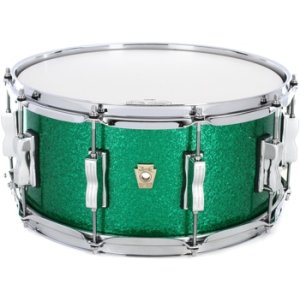 Ludwig Classic Maple Snare Drum - 6.5 x 14 inch - Green Sparkle