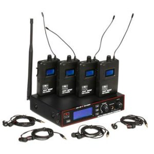 Galaxy Audio AS-1400 Wireless in-Ear Monitor System w/Earbuds & Rack Ears Band P 
