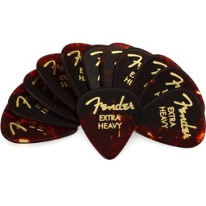 Fender x Wrangler® Picks médiators 351 Tortoise (lot de 8)