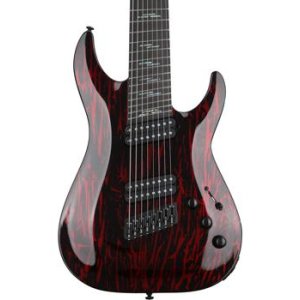 schecter guitars 8 string blood moon silver mountain