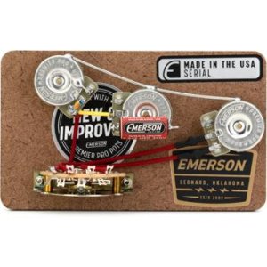 emerson custom prewired kit for gibson les paul guitars long shaft