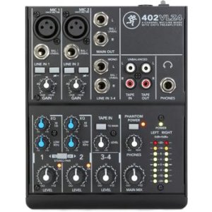 Mackie 402-VLZ3 Premium 4-Channel Ultra-Compact Mixer 