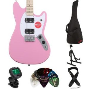 Fender Squier Sonic Mustang HH Electric Guitar Flash Pink - 0373702555