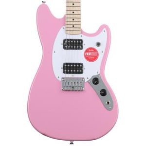 Fender Squier Sonic Mustang HH Electric Guitar Flash Pink - 0373702555