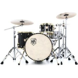 SJC Custom Drums Providence Series 3-piece Shell Pack - Obsidian Black