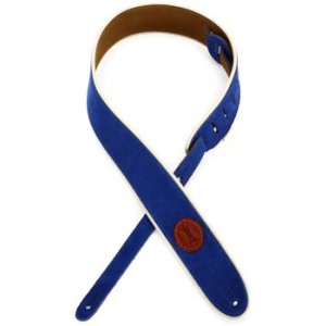 HUIJIE Blue Leather Strap with Double Loops and Double Straps