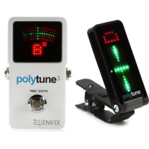 TC Electronic PolyTune 3 Polyphonic LED Guitar Tuner Pedal with