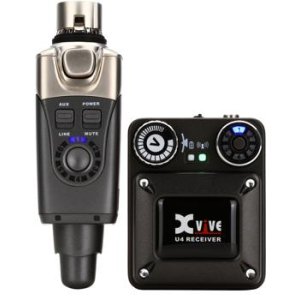 with Transmitter and Beltpack Receiver Four receiver Xvive U4R4 Wireless In-Ear Monitoring System