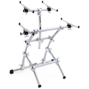 K&M Konig & Meyer 18860.000.30 Spider Pro Keyboard Stand | Height & Depth  Adjustment For 2 Keyboards | Extendable Arms | Mic Boom Thread | Cable  Clamp