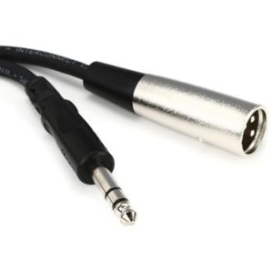 Hosa STX-110M 1/4" in TRS to XLR3M 10ft 1/4 Inch Cable Wire STX110M 