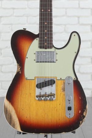 Photo of Fender Custom Shop Limited-edition Cunife Telecaster Custom Heavy Relic Electric Guitar - Chocolate 3-color Sunburst