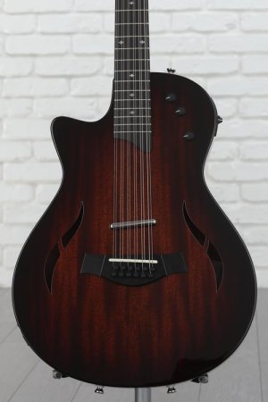 Photo of Taylor T5z-12 Classic Deluxe Left-handed Reverse-strung 12-string Hollowbody Electric Guitar - Shaded Edgeburst Sweetwater Exclusive