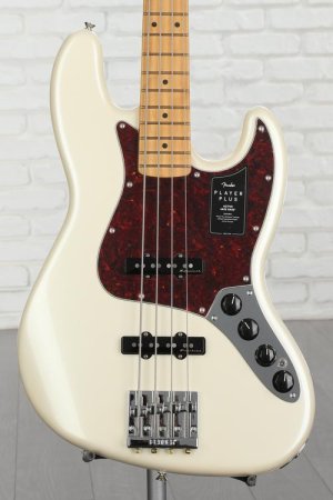 Photo of Fender Player Plus Active Jazz Bass - Olympic Pearl with Maple Fingerboard