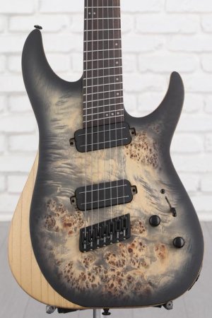 Schecter Reaper-7 Multiscale - Satin Charcoal Burst | Sweetwater