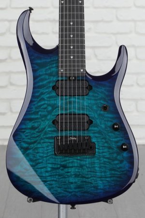 Photo of Sterling By Music Man John Petrucci Dimarzio JP157DQM 7-string Electric Guitar - Cerulean Paradise
