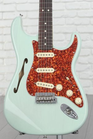 Photo of Fender American Professional II Thinline Stratocaster Electric Guitar - Transparent Surf Green