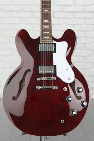 Photo of Epiphone Noel Gallagher Riviera Semi-hollow Electric Guitar - Dark Red Wine