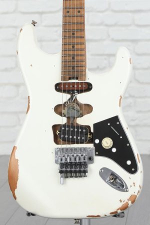 Photo of EVH Frankenstein Series Relic Electric Guitar - White